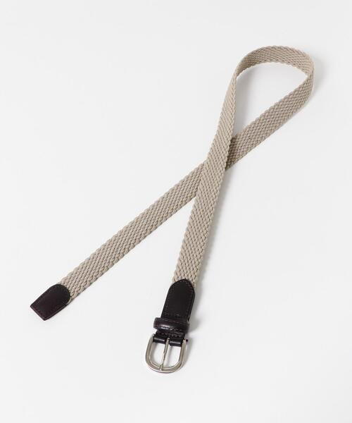 ITEMS URBANRESEARCH（アイテムズ アーバンリサーチ）の「Belt 1176（ベルト・メンズ・ベージュ/ブラック・-）」の4枚目の写真
