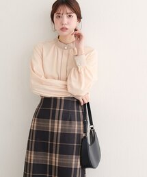 natural couture | 【WEB限定】バイカラーデザイン釦ブラウス(シャツ/ブラウス)