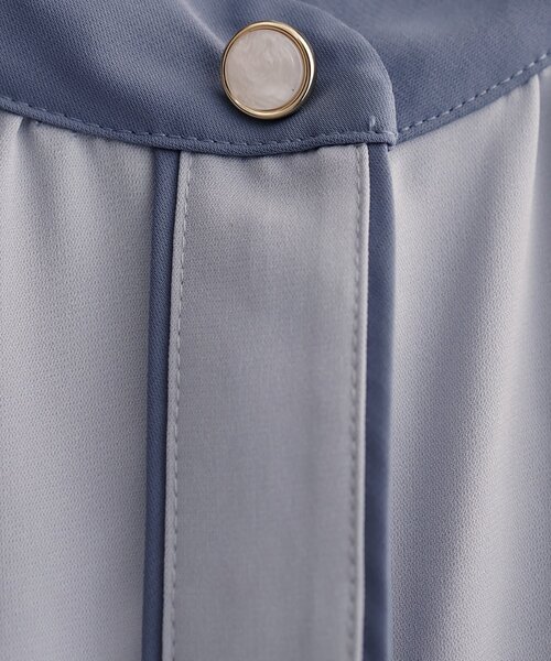 natural couture（ナチュラルクチュール）の「【WEB限定】バイカラーデザイン釦ブラウス（シャツ/ブラウス・レディース・アイボリー/チャコールグレー/オフホワイト/ピンク系その他/ネイビー/ブルー系その他/ベージュ・FREE）」の18枚目の写真