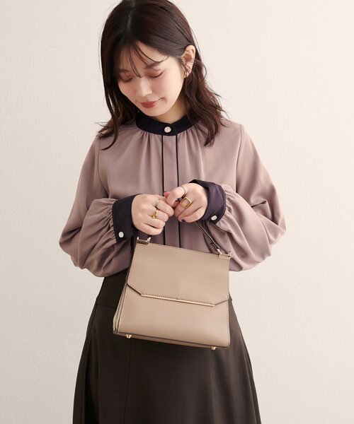 natural couture（ナチュラルクチュール）の「【WEB限定】バイカラーデザイン釦ブラウス（シャツ/ブラウス・レディース・アイボリー/チャコールグレー/オフホワイト/ピンク系その他/ネイビー/ブルー系その他/ベージュ・FREE）」の19枚目の写真