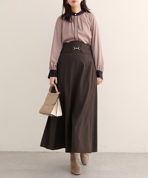 natural couture（ナチュラルクチュール）の「【WEB限定】バイカラーデザイン釦ブラウス（シャツ/ブラウス・レディース・アイボリー/チャコールグレー/オフホワイト/ピンク系その他/ネイビー/ブルー系その他/ベージュ・FREE）」の17枚目の写真