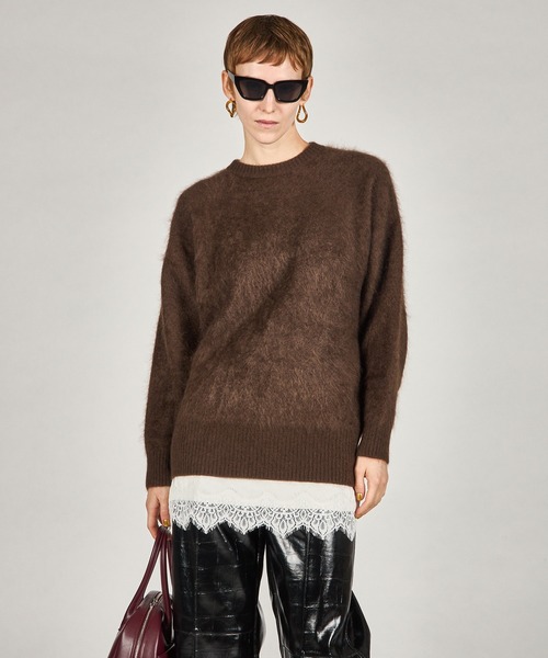 PRANK PROJECT（プランクプロジェクト）の「ミンク加工ニット / Mink-Processed Knit（ニット/セーター・レディース・イエロー/ブラック/ブラウン/グレー・FREE）」の3枚目の写真