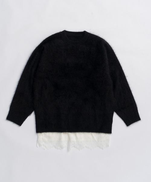 PRANK PROJECT（プランクプロジェクト）の「ミンク加工ニット / Mink-Processed Knit（ニット/セーター・レディース・イエロー/ブラック/ブラウン/グレー・FREE）」の12枚目の写真