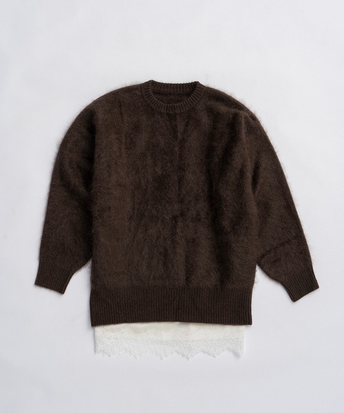 PRANK PROJECT（プランクプロジェクト）の「ミンク加工ニット / Mink-Processed Knit（ニット/セーター・レディース・イエロー/ブラック/ブラウン/グレー・FREE）」の13枚目の写真