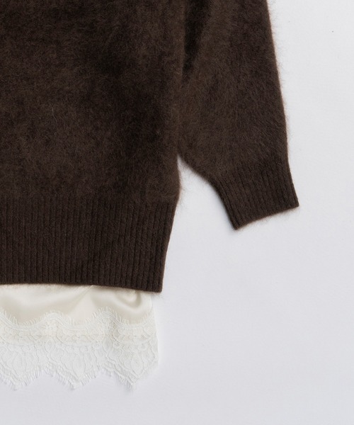 PRANK PROJECT（プランクプロジェクト）の「ミンク加工ニット / Mink-Processed Knit（ニット/セーター・レディース・イエロー/ブラック/ブラウン/グレー・FREE）」の6枚目の写真