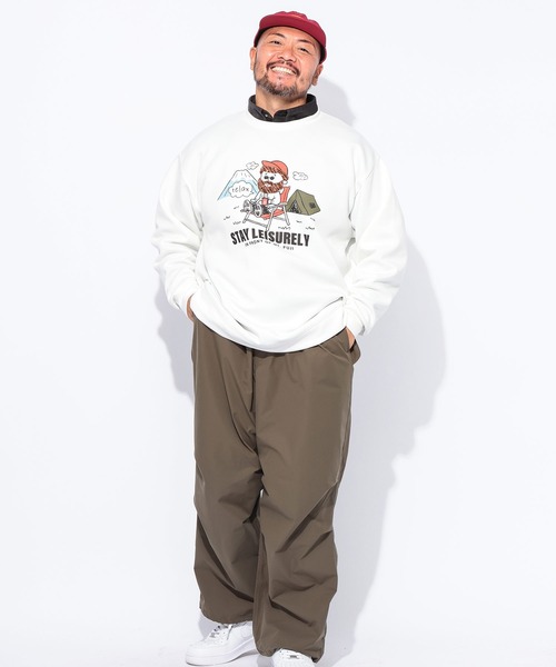 B&T CLUB(ビーティークラブ)の「スウェット メンズ 大きいサイズ オジーダンボールMIX サガラ刺繍 クルーネック トレーナー B&T CLUB ビーアンドティークラブ(Tシャツ/カットソー・メンズ・B/A/C/D・X1(3L~4L)/X2(4L~5L)/X3(6L~7L))」の7枚目の写真