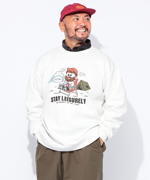 B&T CLUB(ビーティークラブ)の「スウェット メンズ 大きいサイズ オジーダンボールMIX サガラ刺繍 クルーネック トレーナー B&T CLUB ビーアンドティークラブ(Tシャツ/カットソー・メンズ・B/A/C/D・X1(3L~4L)/X2(4L~5L)/X3(6L~7L))」の8枚目の写真