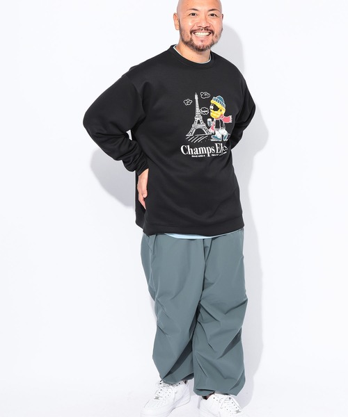 B&T CLUB(ビーティークラブ)の「スウェット メンズ 大きいサイズ オジーダンボールMIX サガラ刺繍 クルーネック トレーナー B&T CLUB ビーアンドティークラブ(Tシャツ/カットソー・メンズ・B/A/C/D・X1(3L~4L)/X2(4L~5L)/X3(6L~7L))」の18枚目の写真
