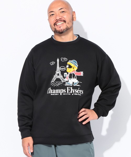 B&T CLUB(ビーティークラブ)の「スウェット メンズ 大きいサイズ オジーダンボールMIX サガラ刺繍 クルーネック トレーナー B&T CLUB ビーアンドティークラブ(Tシャツ/カットソー・メンズ・B/A/C/D・X1(3L~4L)/X2(4L~5L)/X3(6L~7L))」の20枚目の写真