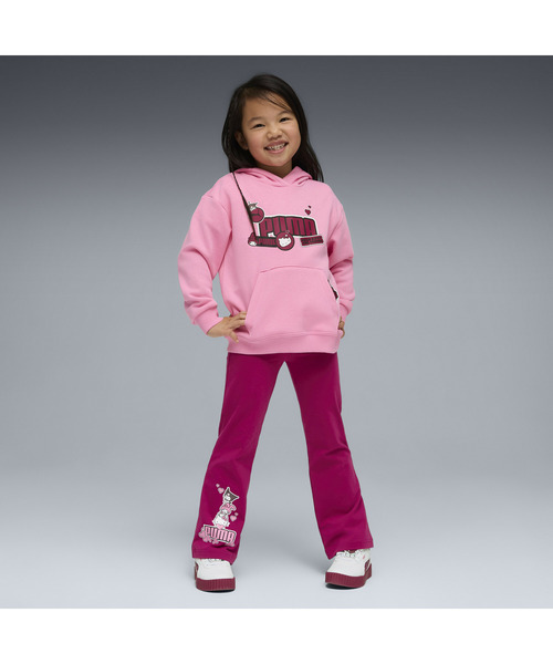 PUMA（プーマ）の「PUMA プーマ ガールズ PUMA x ハローキティ アンド フレンズ リラックスド フ（パーカー・キッズ・ライトブルー/ピンク・116/122/104/110）」の8枚目の写真