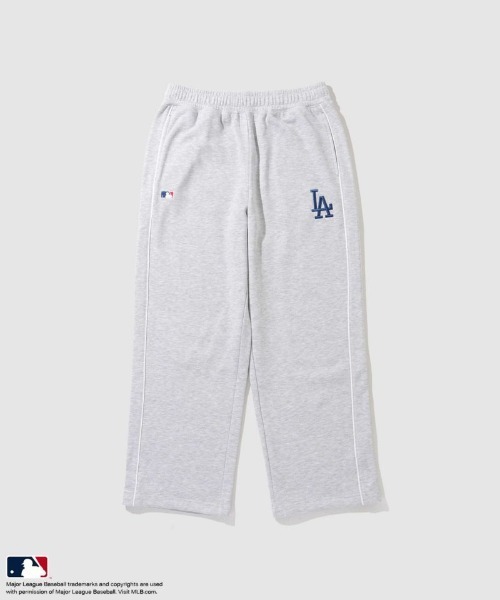 MLB(メジャーリーグベースボール)の「MLB Retro Line Wide Sweatpants/MLBレトロラインワイドスウェットパンツ(スウェットパンツ・メンズ・ブラック/ブラウン/アッシュグレー・L/M/XL)」の1枚目の写真