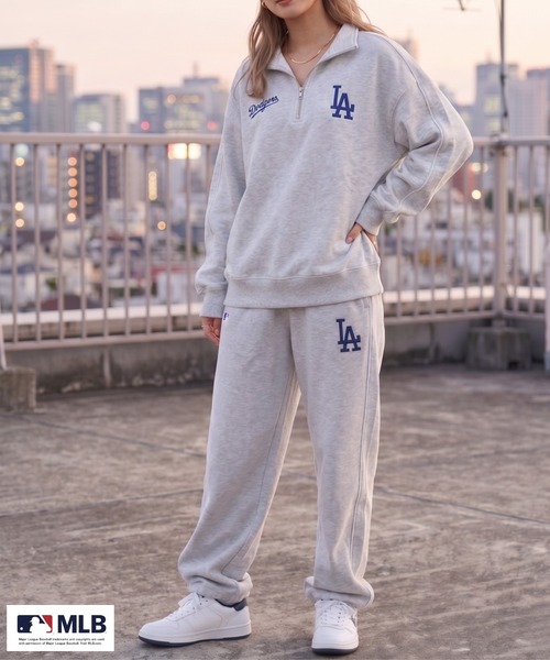 MLB(メジャーリーグベースボール)の「MLB Retro Line Wide Sweatpants/MLBレトロラインワイドスウェットパンツ(スウェットパンツ・メンズ・ブラック/ブラウン/アッシュグレー・L/M/XL)」の15枚目の写真