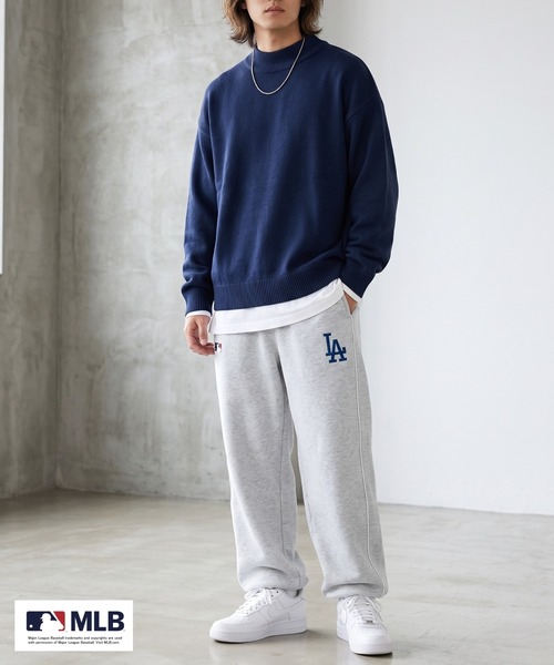 MLB(メジャーリーグベースボール)の「MLB Retro Line Wide Sweatpants/MLBレトロラインワイドスウェットパンツ(スウェットパンツ・メンズ・ブラック/ブラウン/アッシュグレー・L/M/XL)」の13枚目の写真