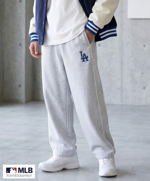 MLB(メジャーリーグベースボール)の「MLB Retro Line Wide Sweatpants/MLBレトロラインワイドスウェットパンツ(スウェットパンツ・メンズ・ブラック/ブラウン/アッシュグレー・L/M/XL)」の12枚目の写真