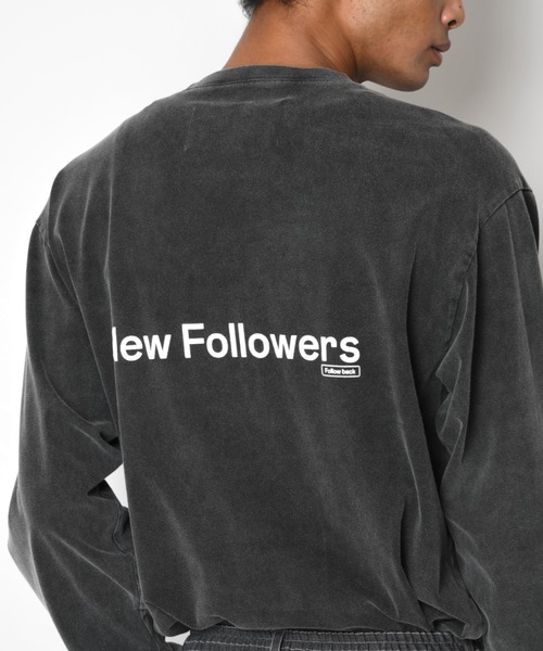 SUPERTHANKS(スーパーサンクス)の「<ピグメント加工>バックプリント ロングTシャツ/Pigment dyed Print L/S T-shirt(Tシャツ/カットソー・メンズ・ブラック/ライトグレー/ライトブラック・S/M/L)」の3枚目の写真