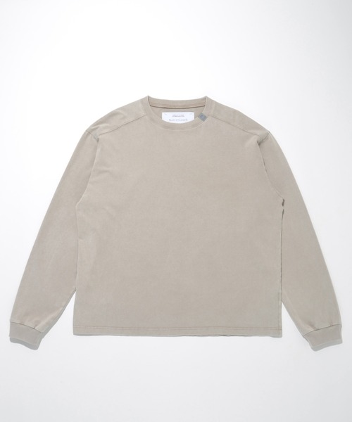 SUPERTHANKS(スーパーサンクス)の「<ピグメント加工>バックプリント ロングTシャツ/Pigment dyed Print L/S T-shirt(Tシャツ/カットソー・メンズ・ブラック/ライトグレー/ライトブラック・S/M/L)」の15枚目の写真
