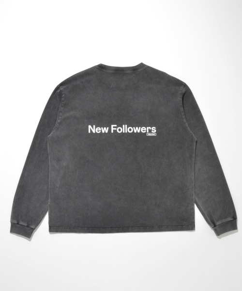 SUPERTHANKS(スーパーサンクス)の「<ピグメント加工>バックプリント ロングTシャツ/Pigment dyed Print L/S T-shirt(Tシャツ/カットソー・メンズ・ブラック/ライトグレー/ライトブラック・S/M/L)」の17枚目の写真