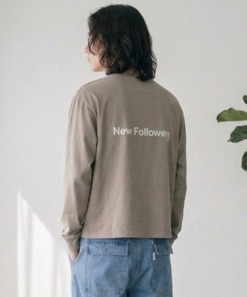 SUPERTHANKS(スーパーサンクス)の「<ピグメント加工>バックプリント ロングTシャツ/Pigment dyed Print L/S T-shirt(Tシャツ/カットソー・メンズ・ブラック/ライトグレー/ライトブラック・S/M/L)」の22枚目の写真