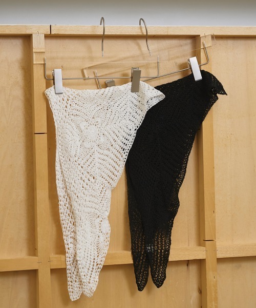 TODAYFUL(トゥデイフル)の「Crochet Lace Scarf(バンダナ/スカーフ・レディース・キナリ/ブラック・FREE)」の12枚目の写真