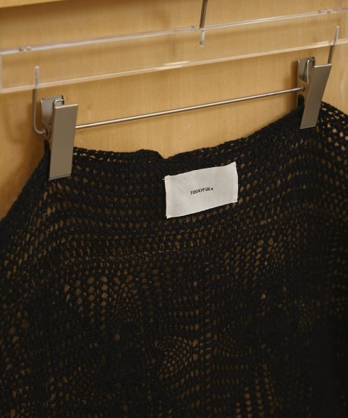 TODAYFUL(トゥデイフル)の「Crochet Lace Scarf(バンダナ/スカーフ・レディース・キナリ/ブラック・FREE)」の13枚目の写真