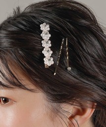 ヘアクリップ クリップピン ヘアピン」に該当するゴールド/金色系の