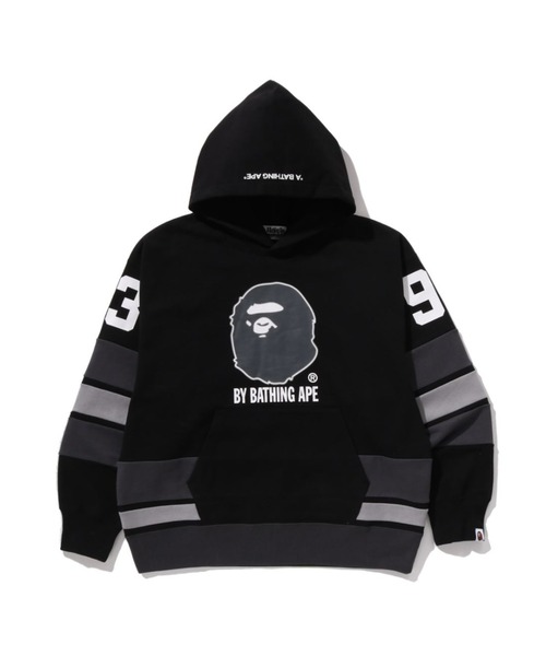 BAPE ロゴパーカー 黒 L 実寸掲載 BAPE FULL ZIP HOODIE M（パーカー）｜A BATHING APE（アベイシング