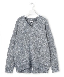 【WOMEN】ファンシーヤーン Vネックニット