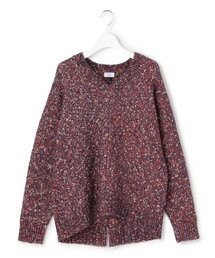 【WOMEN】ファンシーヤーン Vネックニット