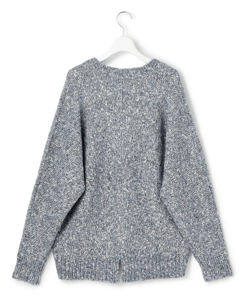 J.PRESS YORK STREET(ジェイプレスヨークストリート)の「【WOMEN】ファンシーヤーン Vネックニット(ニット/セーター・レディース・レッド系5/ブルー系5/ライトグレー系5・F)」の8枚目の写真