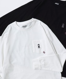 COLEMAN（コールマン）の「2025AW Coleman/コールマン ランタンワンポイント刺繍/ランタンバックプリント ポケット付 ロングスリーブTシャツ レディース メンズ（Tシャツ/カットソー・メンズ）」