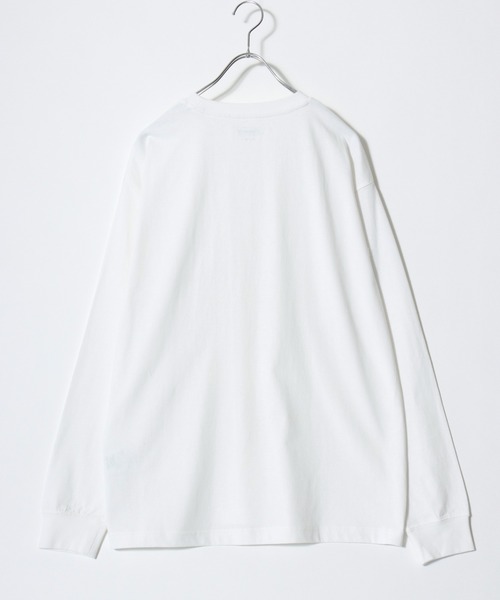 COLEMAN（コールマン）の「2025AW Coleman/コールマン ランタンワンポイント刺繍/ランタンバックプリント ポケット付 ロングスリーブTシャツ レディース メンズ（Tシャツ/カットソー・メンズ・オフホワイト/ブラック/ホワイト系その他/ネイビー・M/L/LL）」の6枚目の写真