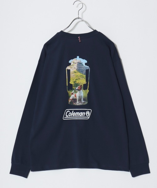 COLEMAN（コールマン）の「2025AW Coleman/コールマン ランタンワンポイント刺繍/ランタンバックプリント ポケット付 ロングスリーブTシャツ レディース メンズ（Tシャツ/カットソー・メンズ・オフホワイト/ブラック/ホワイト系その他/ネイビー・M/L/LL）」の12枚目の写真
