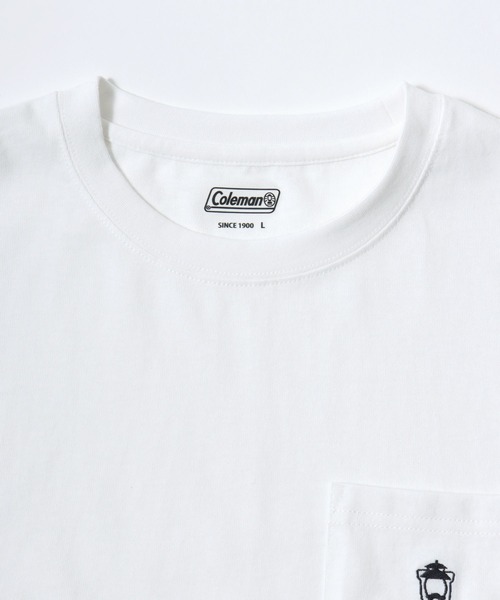 COLEMAN（コールマン）の「2025AW Coleman/コールマン ランタンワンポイント刺繍/ランタンバックプリント ポケット付 ロングスリーブTシャツ レディース メンズ（Tシャツ/カットソー・メンズ・オフホワイト/ブラック/ホワイト系その他/ネイビー・M/L/LL）」の13枚目の写真