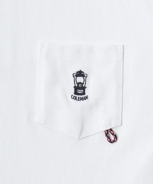 COLEMAN（コールマン）の「2025AW Coleman/コールマン ランタンワンポイント刺繍/ランタンバックプリント ポケット付 ロングスリーブTシャツ レディース メンズ（Tシャツ/カットソー・メンズ・オフホワイト/ブラック/ホワイト系その他/ネイビー・M/L/LL）」の15枚目の写真