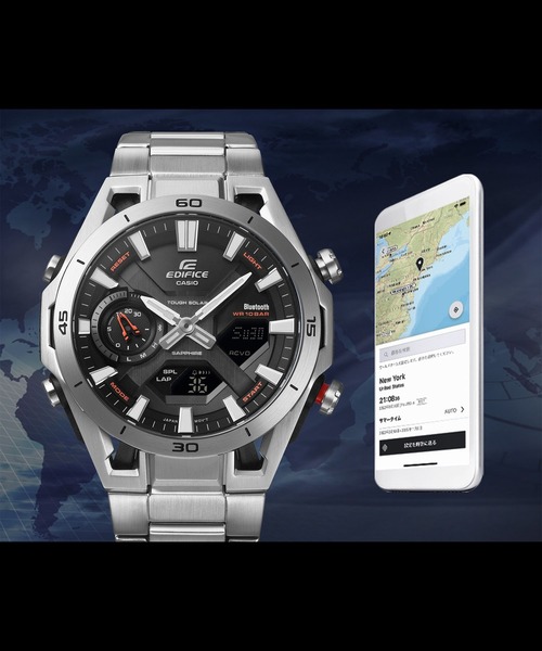 EDIFICE(CASIO)(エディフィス)の「SOSPENSIONE / タフソーラー / ECB-2300YD-1AJF(アナログ腕時計・メンズ・ブラック×シルバー・FREE)」の10枚目の写真