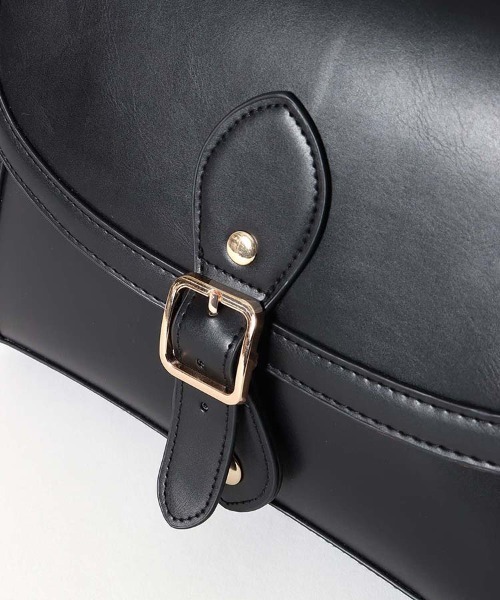 Bleu Bleuet(ブルーブルーエ)の「ラウンド3Wayサッチェルバッグ(ショルダーバッグ・レディース・ダークブラウン/ブラック/ベージュ・FREE)」の9枚目の写真