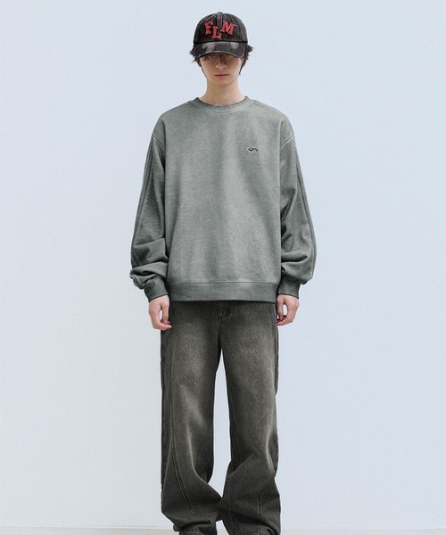 F.ILLUMINATE(フィルミネイト)の「【UNISEX】Filluminate/ガーメントダイングプルオーバー(Tシャツ/カットソー・レディース・チャコール/グレー・SMALL/MEDIUM)」の7枚目の写真