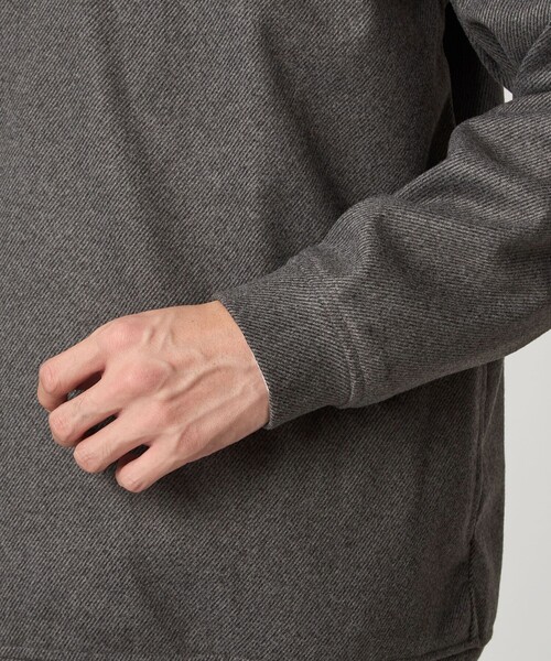 green label relaxing（グリーンレーベルリラクシング）の「WONDER CLOTH ハーフジップ プルオーバー -ストレッチ-（Tシャツ/カットソー・メンズ・グレー/ダークブラウン/ダークグレー・S/M/L/XL）」の16枚目の写真
