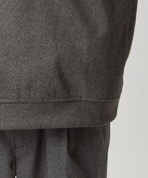 green label relaxing（グリーンレーベルリラクシング）の「WONDER CLOTH ハーフジップ プルオーバー -ストレッチ-（Tシャツ/カットソー・メンズ・グレー/ダークブラウン/ダークグレー・S/M/L/XL）」の17枚目の写真