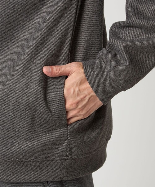 green label relaxing（グリーンレーベルリラクシング）の「WONDER CLOTH ハーフジップ プルオーバー -ストレッチ-（Tシャツ/カットソー・メンズ・グレー/ダークブラウン/ダークグレー・S/M/L/XL）」の18枚目の写真