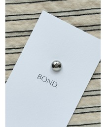 【BOND】錫イニシャルDrop pierce(MA)