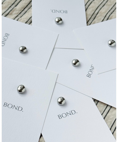 tone(トーン)の「【BOND】錫イニシャルDrop pierce(MA)(ピアス(両耳用)・レディース・K/M/R/Y/A/S・FREE)」の7枚目の写真