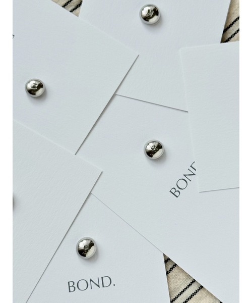tone(トーン)の「【BOND】錫イニシャルDrop pierce(MA)(ピアス(両耳用)・レディース・K/M/R/Y/A/S・FREE)」の8枚目の写真