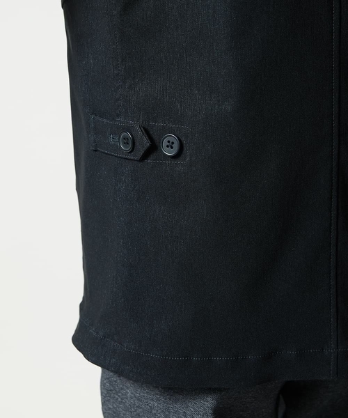 MK MICHEL KLEIN HOMME （エムケーミッシェルクランオム）の「【ライナー付き / 撥水 / ストレッチ】 COMFUN CLOTH(コンファンクロス） フード付ブルゾン（モッズコート・メンズ・ブルー/ブラック・48/46/51）」の16枚目の写真