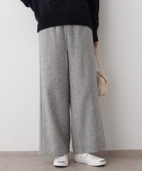 Dessin(デッサン)の「【洗える/後ろゴム】ツイードワイドパンツ(その他パンツ・レディース・グレー系4/ブラック系4/ブラウン系その他5・00/01/02/03)」の5枚目の写真