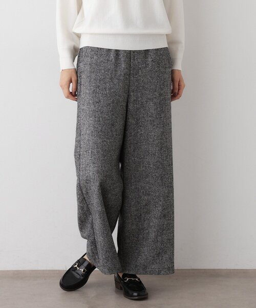 Dessin(デッサン)の「【洗える/後ろゴム】ツイードワイドパンツ(その他パンツ・レディース・グレー系4/ブラック系4/ブラウン系その他5・00/01/02/03)」の8枚目の写真