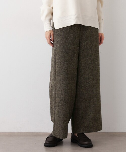 Dessin(デッサン)の「【洗える/後ろゴム】ツイードワイドパンツ(その他パンツ・レディース・グレー系4/ブラック系4/ブラウン系その他5・00/01/02/03)」の12枚目の写真