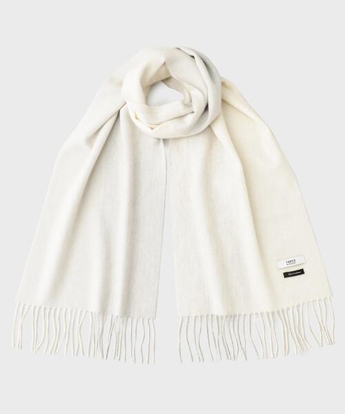 セール】【洗えるカシミヤ】 ピュアカシミヤ 4面パネルマフラー