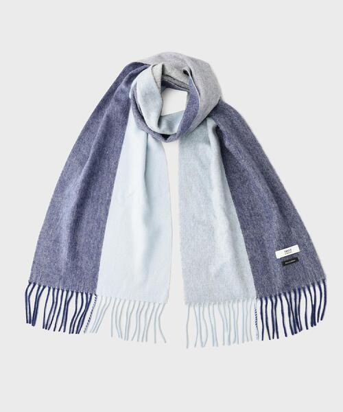 TAKEO KIKUCHI(タケオキクチ)の「【洗えるカシミヤ】 ピュアカシミヤ 4面パネルマフラー(マフラー・メンズ・ブルー系4/ブラック系4/ワイン系1/モスグリーン系4/ネイビー系4/グレー系4/ダークブラウン系4/オレンジ系その他5・00)」の6枚目の写真