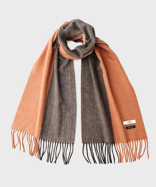 TAKEO KIKUCHI(タケオキクチ)の「【洗えるカシミヤ】 ピュアカシミヤ 4面パネルマフラー(マフラー・メンズ・ブルー系4/ブラック系4/ワイン系1/モスグリーン系4/ネイビー系4/グレー系4/ダークブラウン系4/オレンジ系その他5・00)」の8枚目の写真